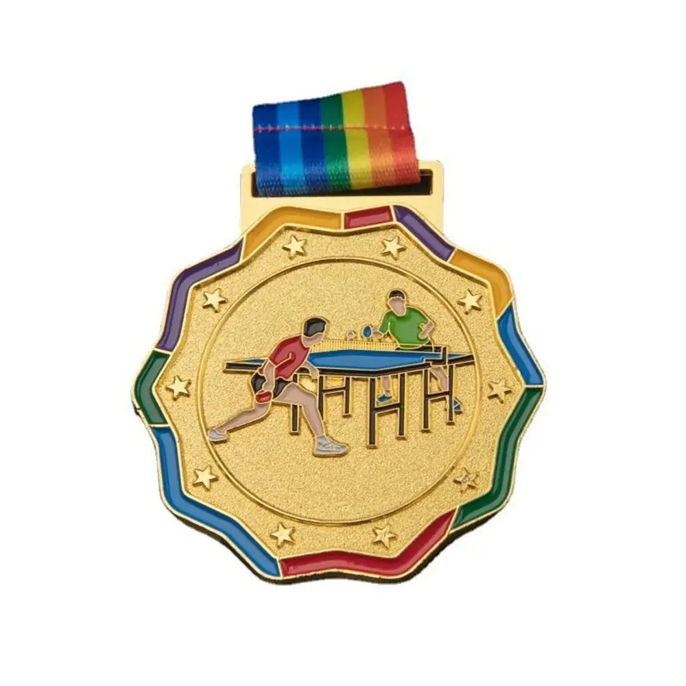 

Модные металлические золотые награды, призы для соревнований, игры, сувенирные награды, медали, поощрительный значок, медали победителя спортивных соревнований для детей