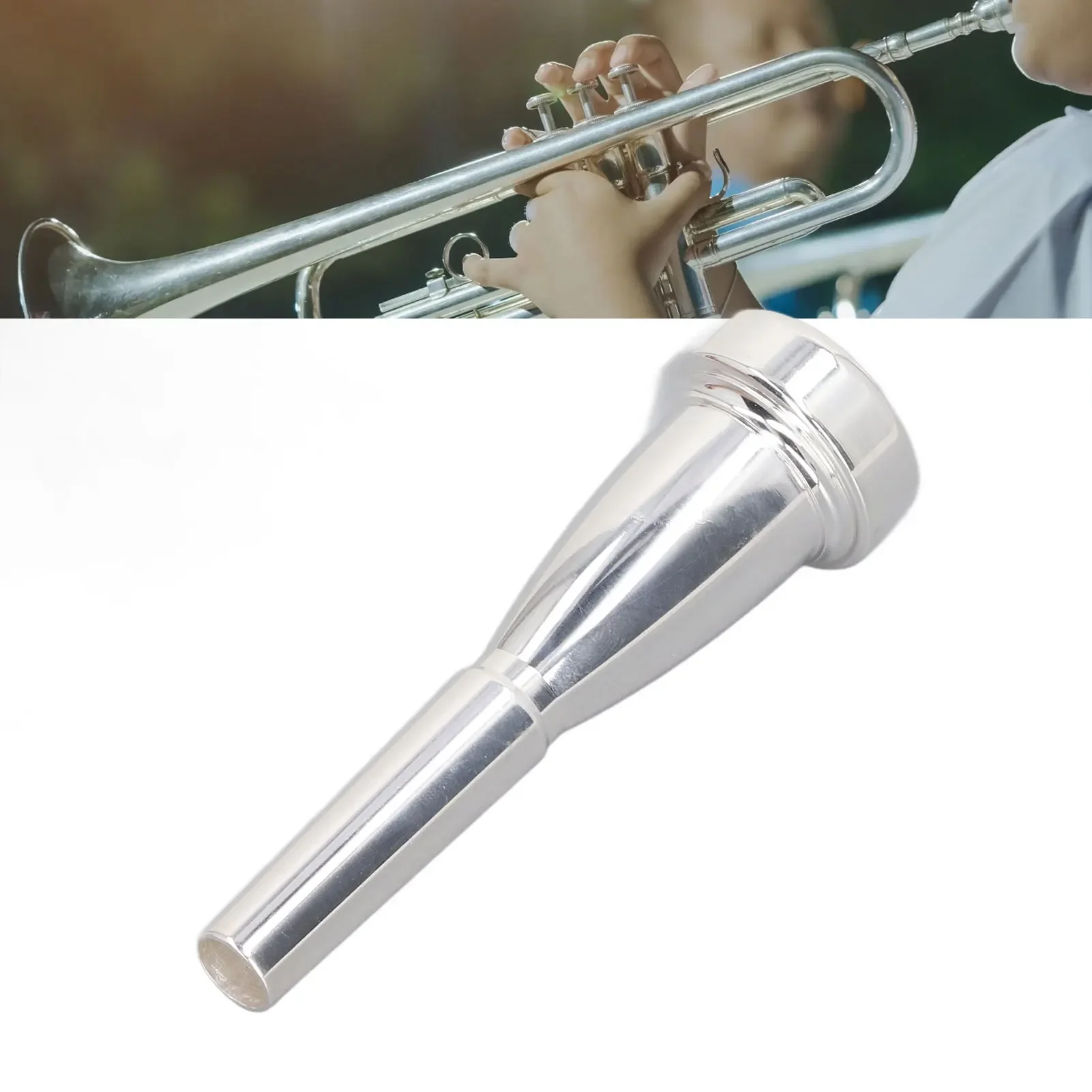 Bocchino per tromba Accessori di ricambio per strumenti musicali a fiato professionali in metallo in lega di alluminio per tromba