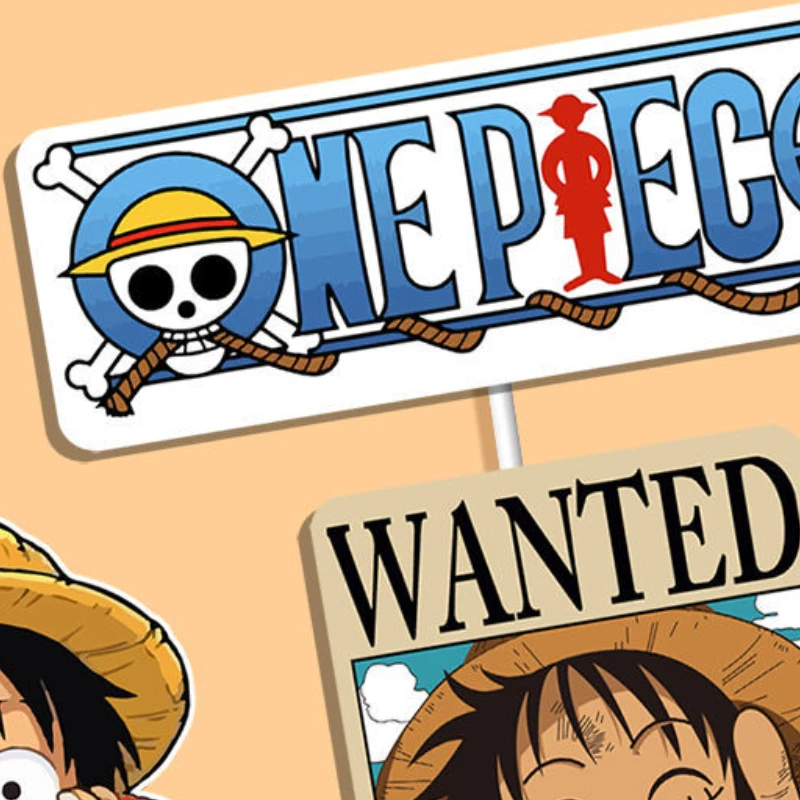 7pcs Általános alany Akta luffy Árverseny Cilinder Anime Fiú Elárusítónő születésnapi Árverseny decorating Árverseny Gatya Avatás Anyagellátás számára gyerekeknek születésnapi Baba zuhany