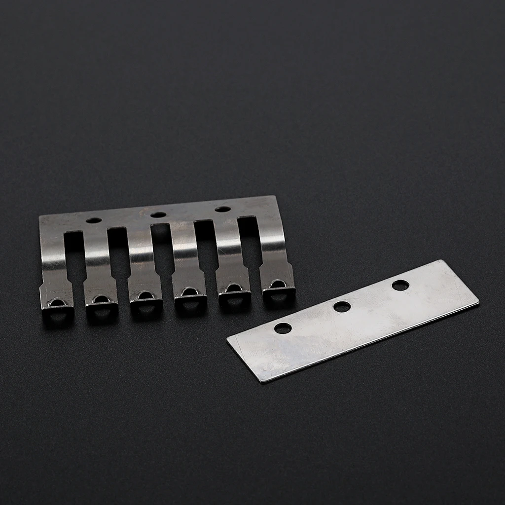Chrome Guitar Double System Fine Tuner Tension Plate Tremolo Block Shim Guitar Bridge Stabilizer Locking Tremolo for Floyd Rose view 6