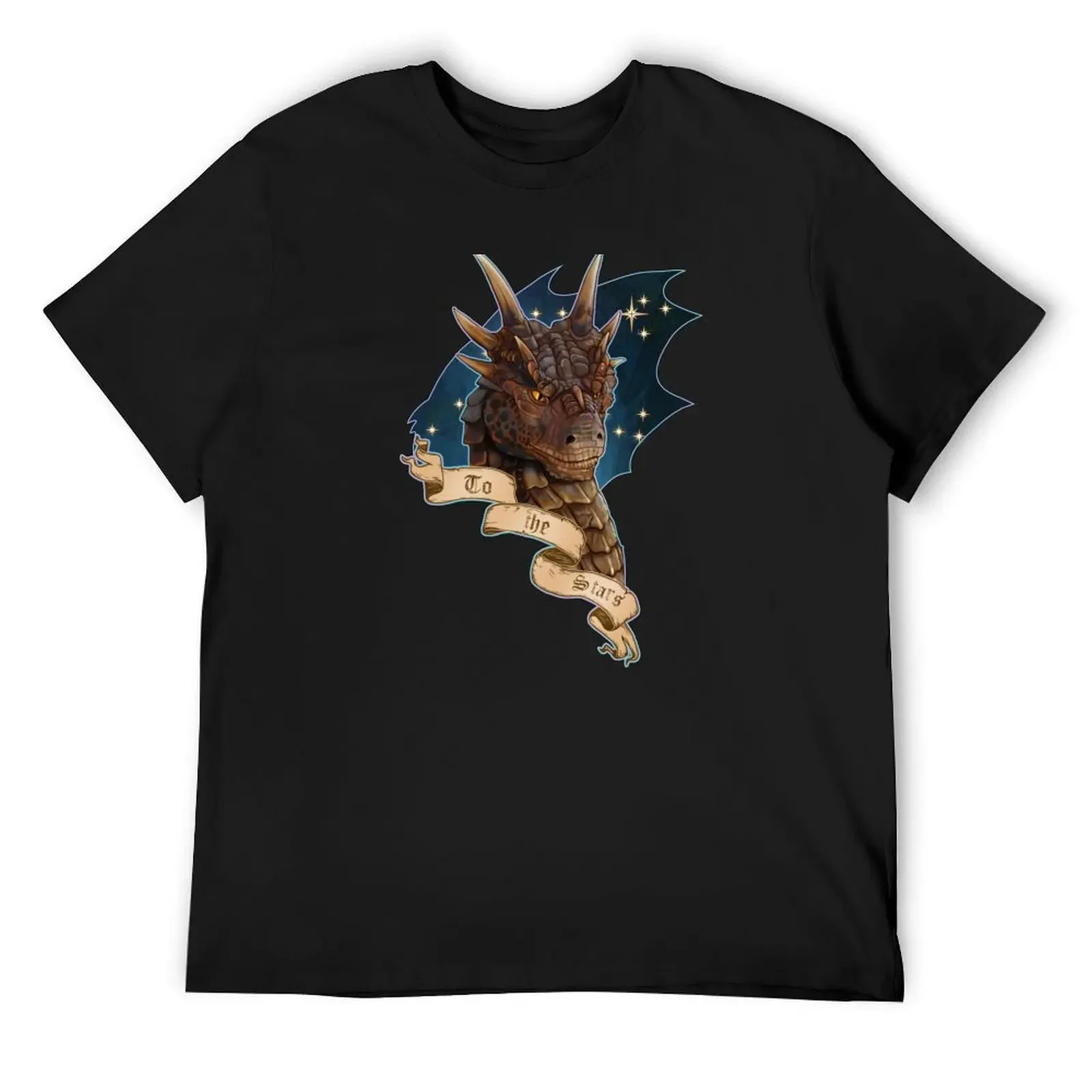 To the Stars - Draco Dragonheart Portrait Fan Art T-Shirt shirts graphic shirts graphic tee slim fit t shirts for men