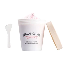 1Pc Peach Natural Whitening Body Scrub Beauty Dead Skin Remover Exfoliating Gel Scrub Cream Women Shower Bath Moisturizing Skin