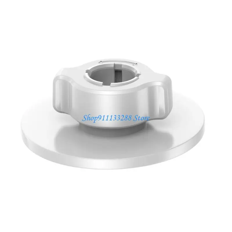 G88D Universal Phone Holder 17mm Ball Socket Includes Metal Adapters Plate 57mm Diameter for Vehicle Desktop Use