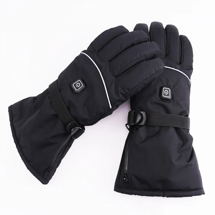 2026 Popular USB Hand Warm Three-speed Adjustable Temperature Cycling Motorcycle Ski Gloves With Battery Case
