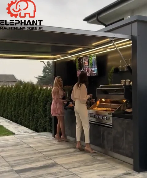 Custom Stainless Steel Electric Grill Storage Cabinet for Outdoor Kitchen & Garden-Waterproof Eco-Friendly Easily Assembled