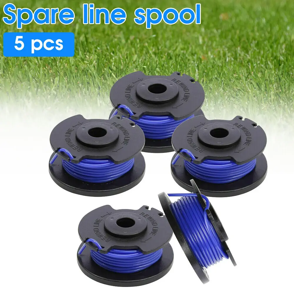 1/5Pcs String Trimmer Spool Replacement For Ryobi One Plus AC14RL3A 18V 24V 40V 11Ft Auto Feed Cordless Weed Eater Spool Line