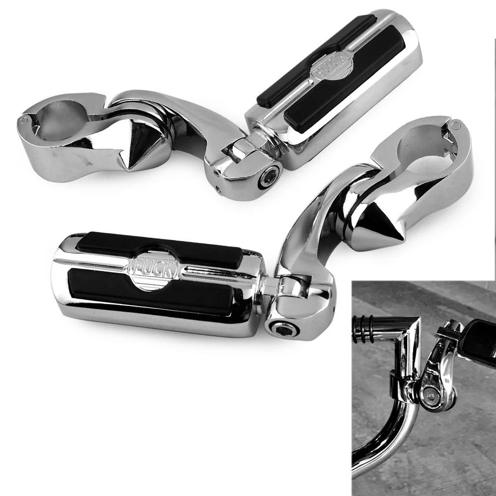 

Колышки для шоссе двигателя 1,25 дюйма, комплект колышек для ног для Kawasaki, для Harley Davidson Streamliner Touring Road Glide Sportster