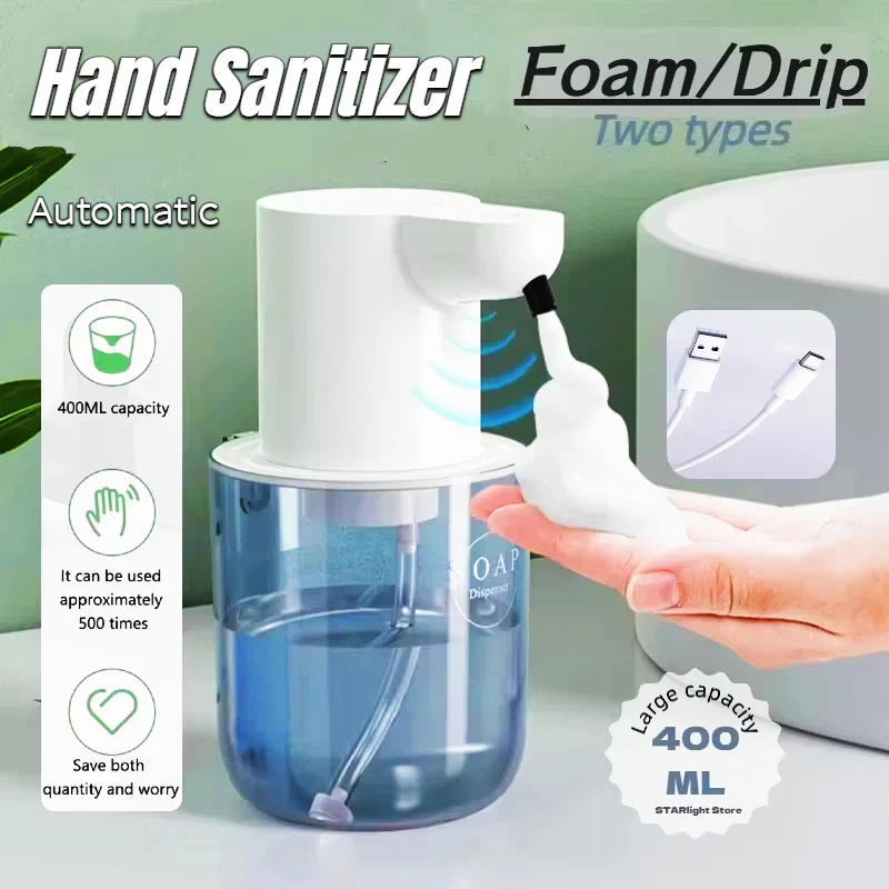 

Automatic Foam/Gel Soap Dispenser 400ML 4 Gears Infrared Sensor Foaming Soap Dispenser IPX5 For Bathroom New 2026