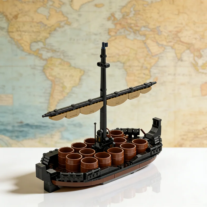 

347pcs MOC Bard S Boat Hobbit Lord Rings Model Building Blocks Creative Display Gift Collectible Decor Kids Premium Adult Desk