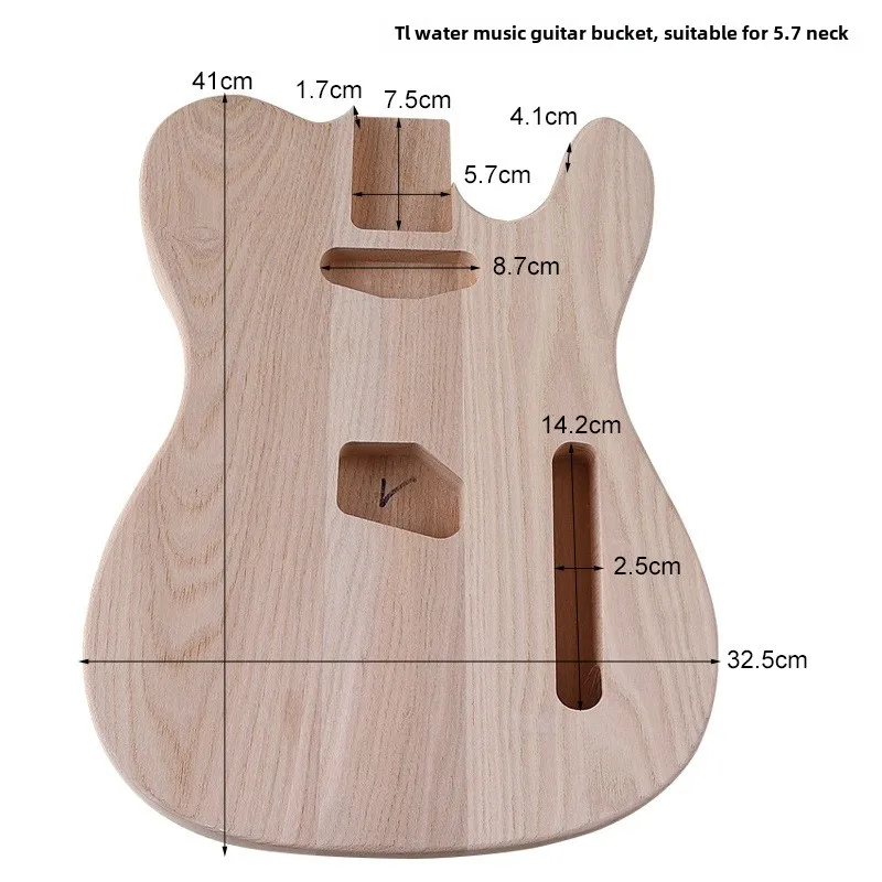 Water song TL piano body log color electric guitar body matte guitar assembly and modification DIY professional performance