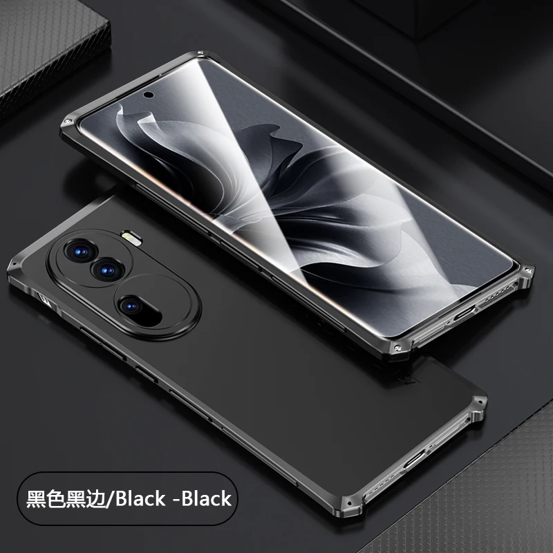 Luxury Shockproof Cases For Oppo Reno 11 10 9 8 7 Reno11 Reno10 Reno9 Reno8 Pro Slim Hard Aluminium Metal &hybrid Pc Cover Case