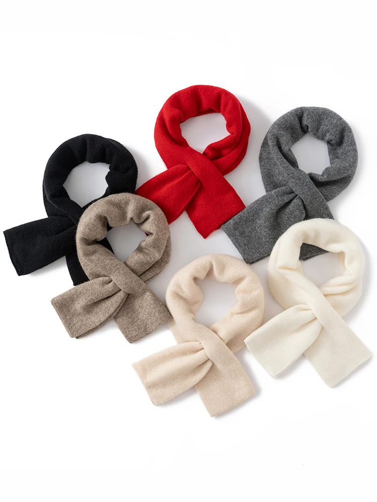 Tloml feminino 100% caxemira cor bloqueada cachecol estilo simples multi-cor outono inverno macio quente caxemira malha moda cachecol