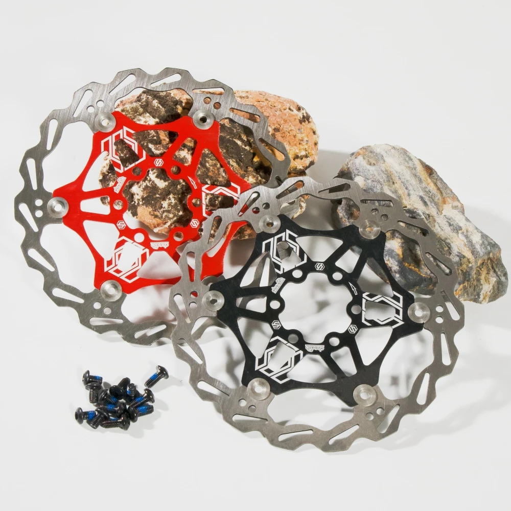 

Chooee 160mm Mountain Bike Disc Brake Rotor - Design Floating Cooling Hydraulic Disc Brakes Rotor, MTB Bicycle Brake Disk