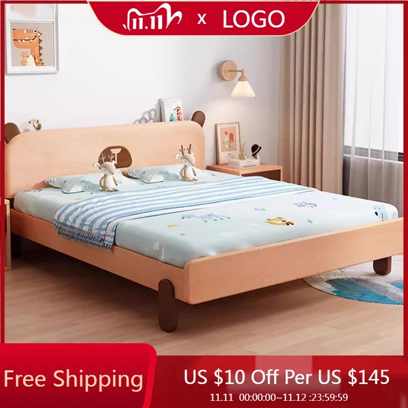 

Teenage Lounge Children Beds Deluxe Modern Floor Solid Wood Children Beds Organizer Sheet Set Single Lozko Dla Dziecka Furniture