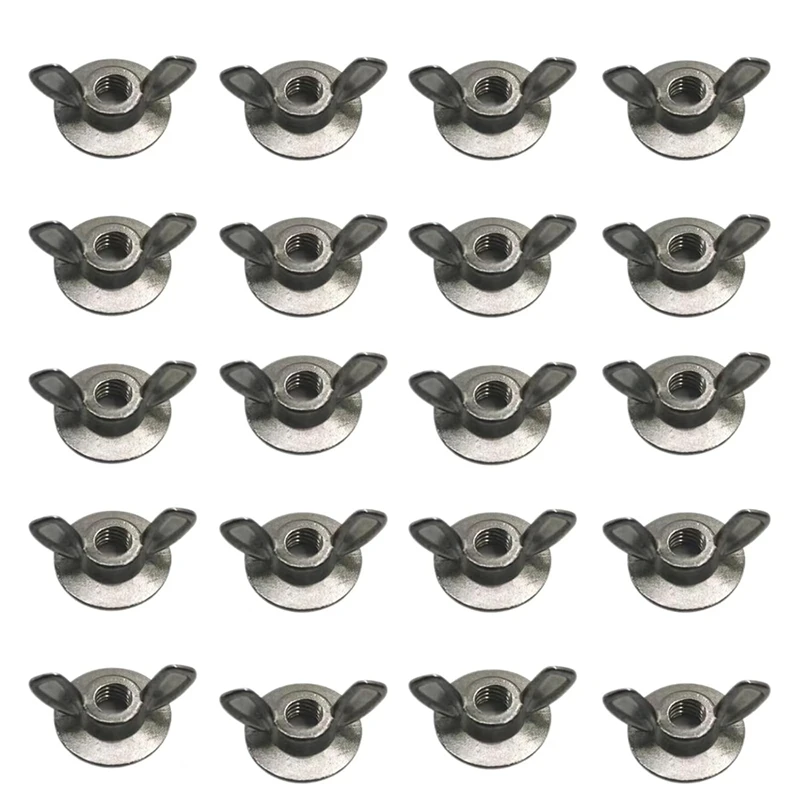 20PCS Hurricane Shutter Wing Nuts Hurricane Shutters Wing Nut Driver And Storm Shutter Wing Nuts 1/4-20 Wing Nut