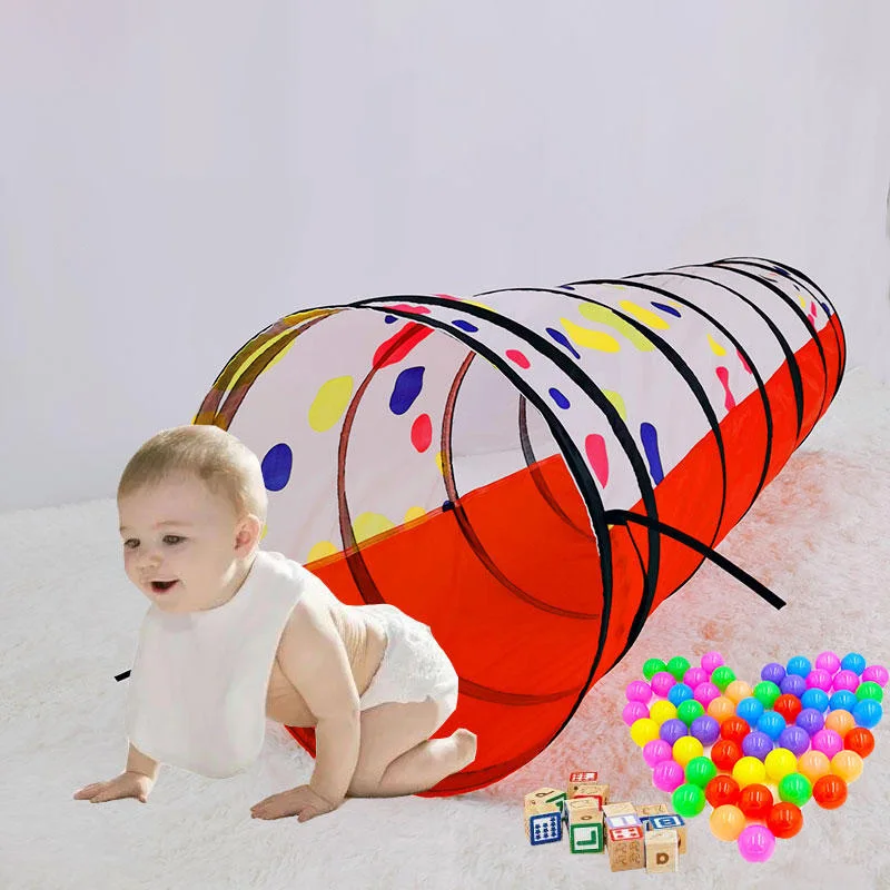 Portable Children's Tent Crawling Tunnel Beach Toys Ball Pool Tent Kids Pop-up Tent Indoor Crawling Games Child Play House Tents