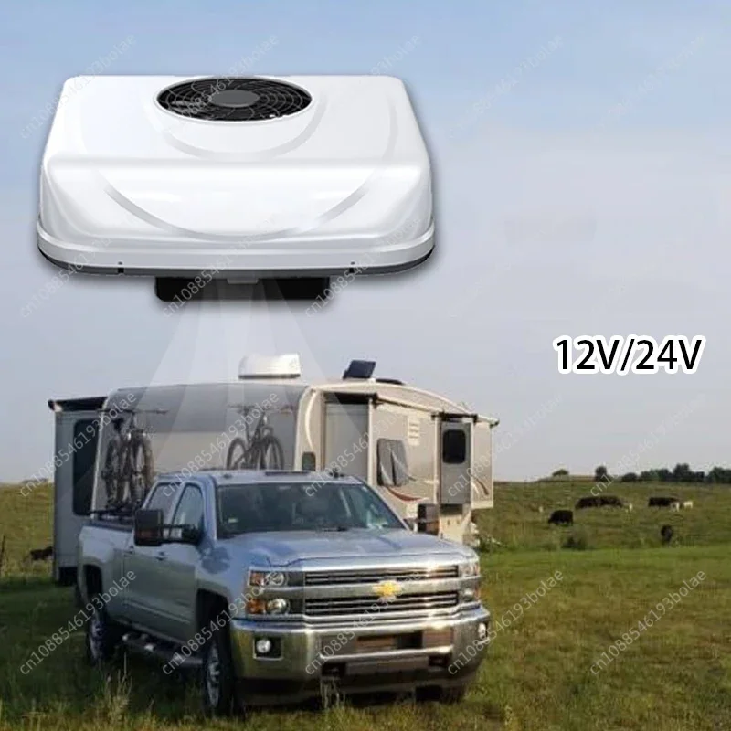 2000W 12V Automotive RV Rooftop Air Conditioner Electric Parking Air Conditioning 24V for Camper Van Bus Motorhome