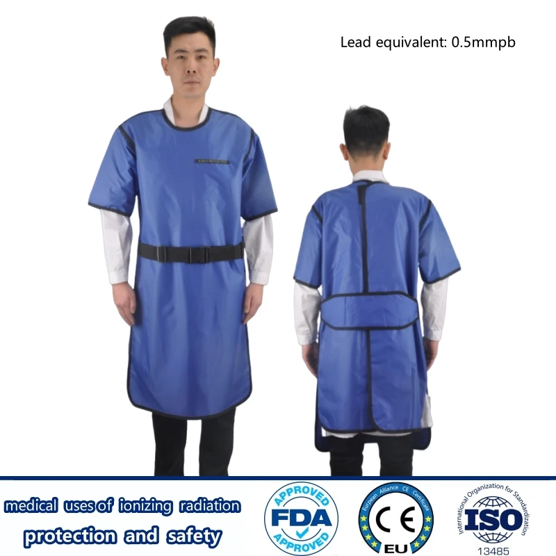 

Recommend x-ray gamma ray protective 0.5mmpb short sleeved lead apron nuclear radiation protection double sided lead clothes