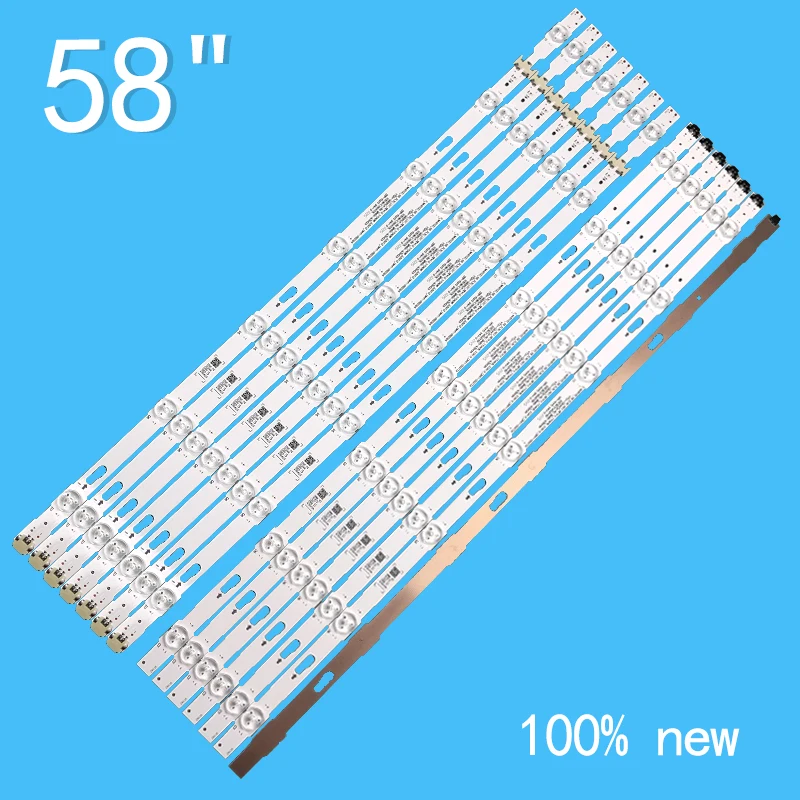 14PCS L + R = 1195MM untuk 58 "TV UN58MU6071 UN58MU6125 UN58MU6120 LM41-00516A V7DU-580DCA-R0 V7DU-580DCB-R0