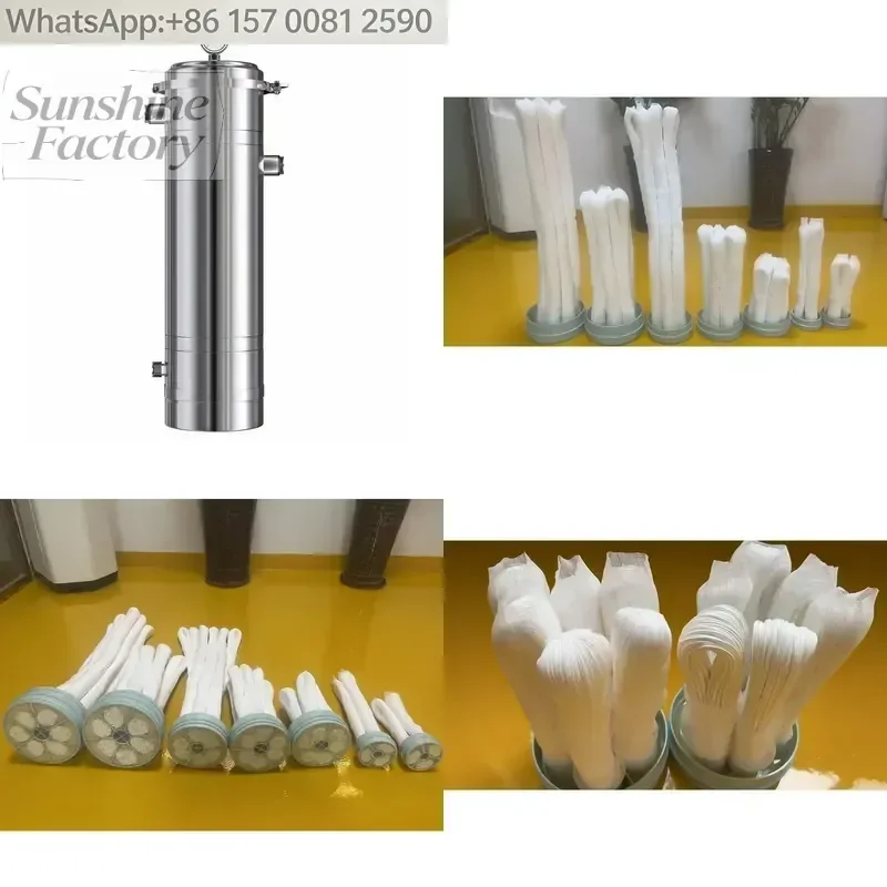 Manual Backwash Whole House Filtration Branded Kitchen Stainless Steel 304 0.01um Ultrafiltration UF Pvdf Water Purifier