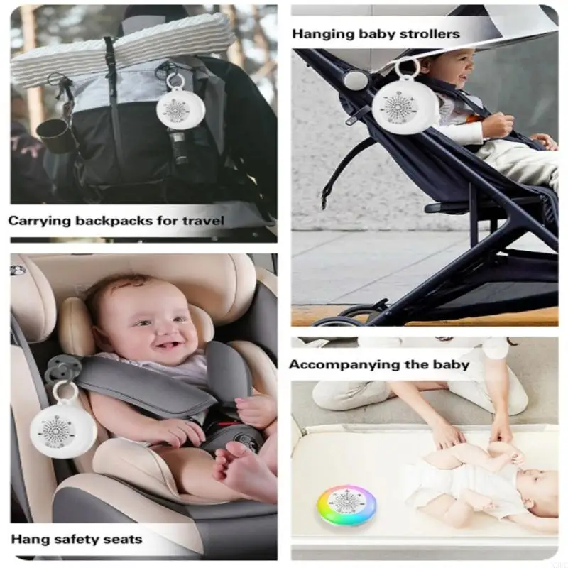 White Noise Sound Machines Sleep Soother with 22 Soothing Sound Rechargeable X3UC
