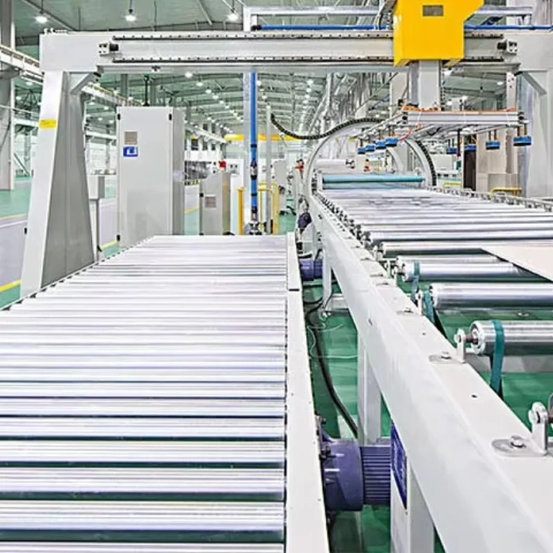 Warehouse logistics manufacturing plant new high efficiency electric stainless steel roller conveyor speed adjustable