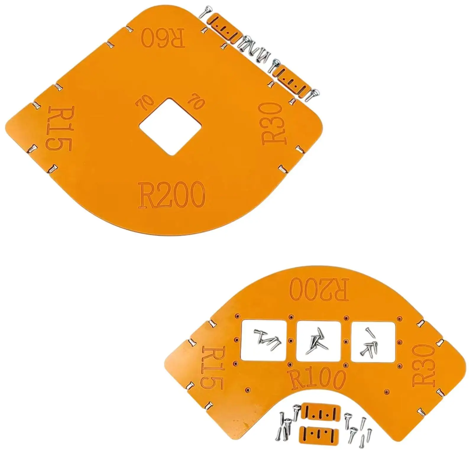 Radius Jig Router Template Wood Panel Angle Locator Corner Radius Routing Template Trimming Table Bit Router Corner Radius Jig