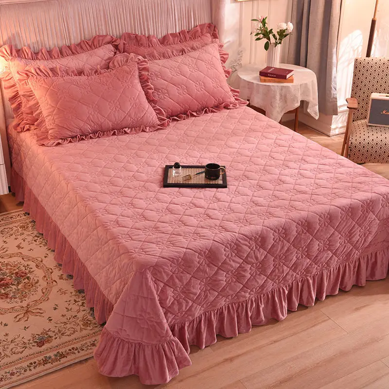 Winter Crystal Velvet Warm Blanket, Plain Color, Washable, Non-slip Blanket, AB Edition