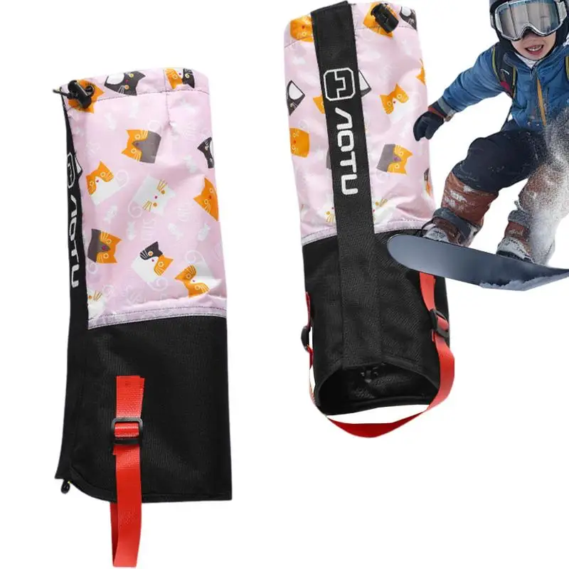 Polainas impermeáveis para crianças, polainas para neve ao ar livre, para caminhadas, caça, esqui