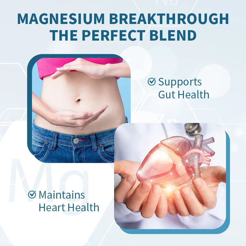 BBEEAAUU High Absorbs Magnesium Supplements for Stress,Digestion, Muscle,Nerve Function &Sleep Support Combining Mineral&Vitamin