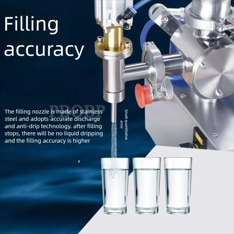 Automatic Doypack Bag Filler Sealer for Laundry Detergent Milk Juice High Accuracy Liquid Filling Machine Custom view 3