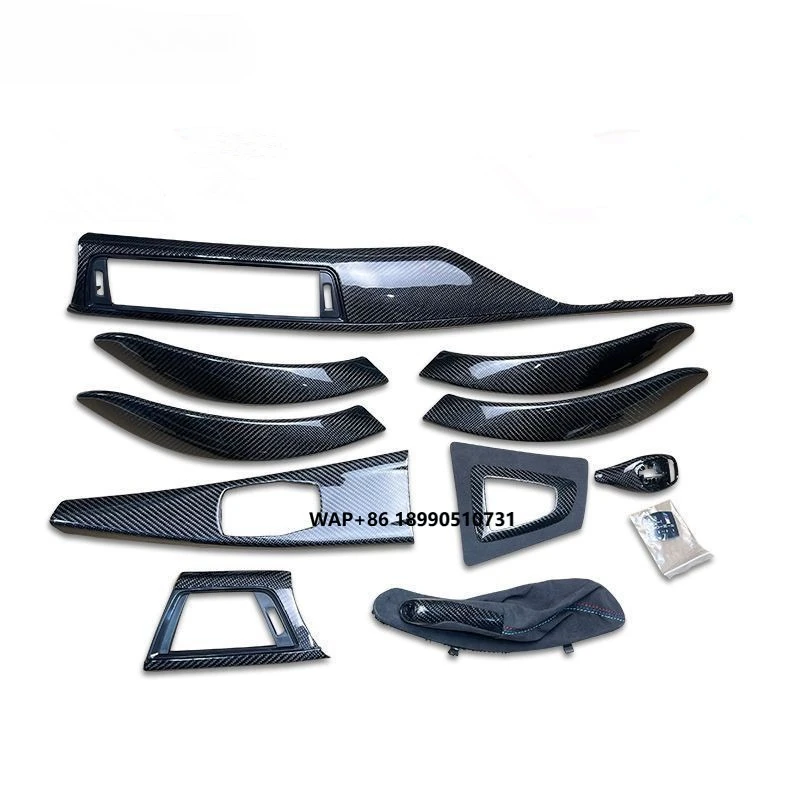 

Real Dry Wet Carbon Radio Center Dashboard AlcantaraTrims for 3 4 Series F30 F32 F34 F36 F80 F82 Center Console Outle Panel