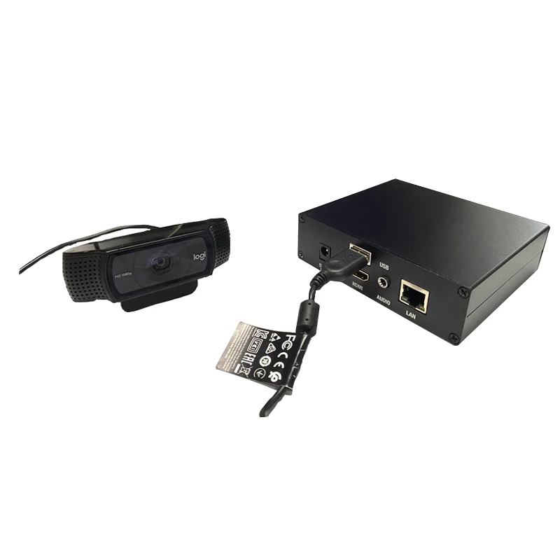 USB Video Push IP Stream Encoder VIF RTMPs SRT RJ45 Network Port for Horizontal Vertical TV Broadcasting Equipment