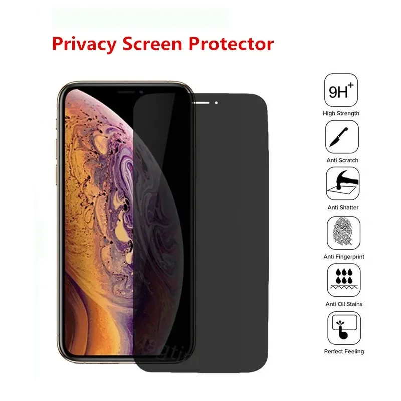 Anti Spy Tempered Glass For iPhone 14 13 12 mini 11 Pro XS Max X XR Privacy Screen protector iPhone 15 Pro MAX 7 8 Plus Glass