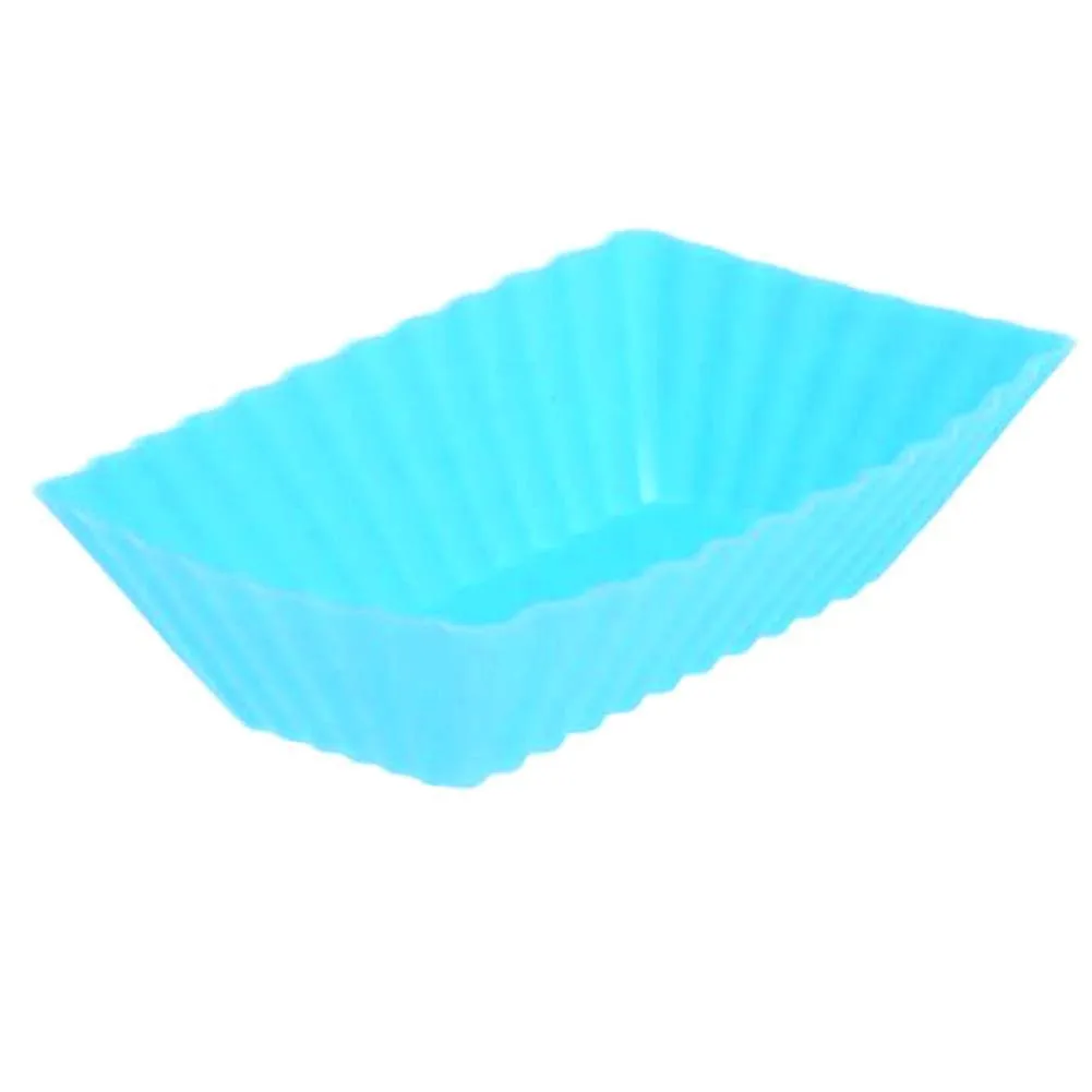 

Blue Or Pink Silicone Muffin Cup Heat-resistant Non-stick Compact Size Dishwasher Safe Easy To Clean For Baking