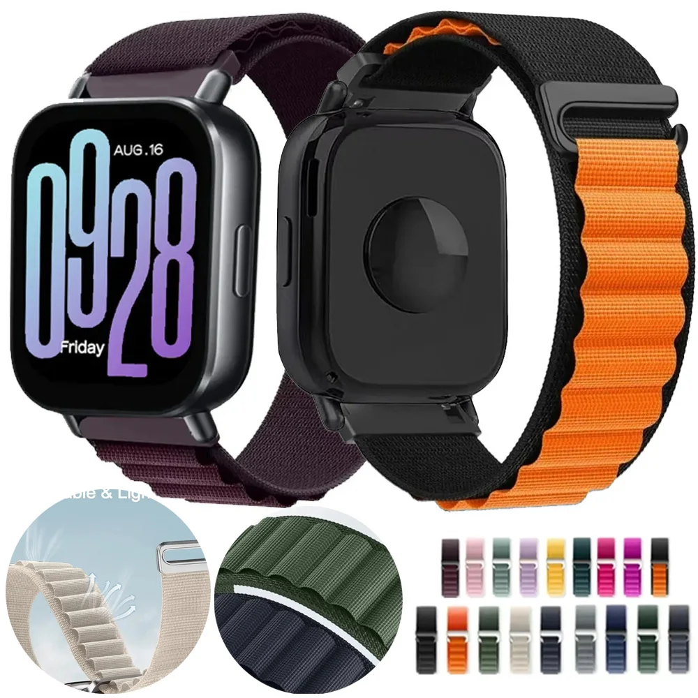 Alpine Nylon Loop Strap For Redmi watch 5 Active/Lite Sports Bracelet Band For Amazfit Active 3-2/Max/Balance 2/Bip 6 20mm 22mm