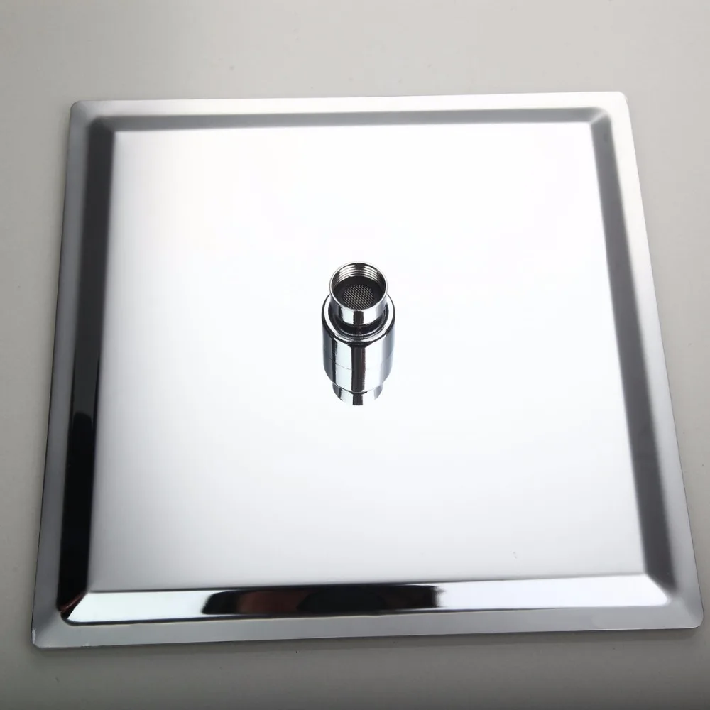 KEMAIDIห้องน้ำหัวฝักบัวคอห่านตารางทองเหลืองติดผนังห้องอาบน้ำฝักบัวแขนU Ltrathinห้องน้ำหัวฝักบัวชุด