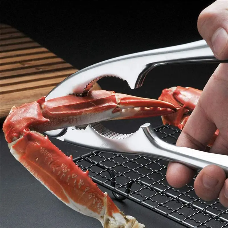 A02M-24Pcs Seafood Tools Set Including 8 Forks 8 Lobster Crackers Nut Cracker ,Crab Crackersand 8 Lobster Crab Mallets