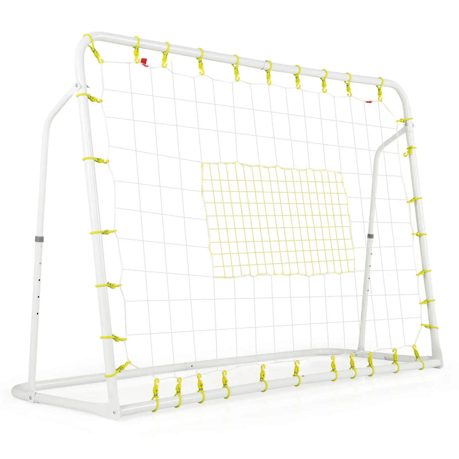 2 in 1 6.1' x 4' Versatile Soccer Rebounder w/ Shooting Auxiliary Area 4 Nails