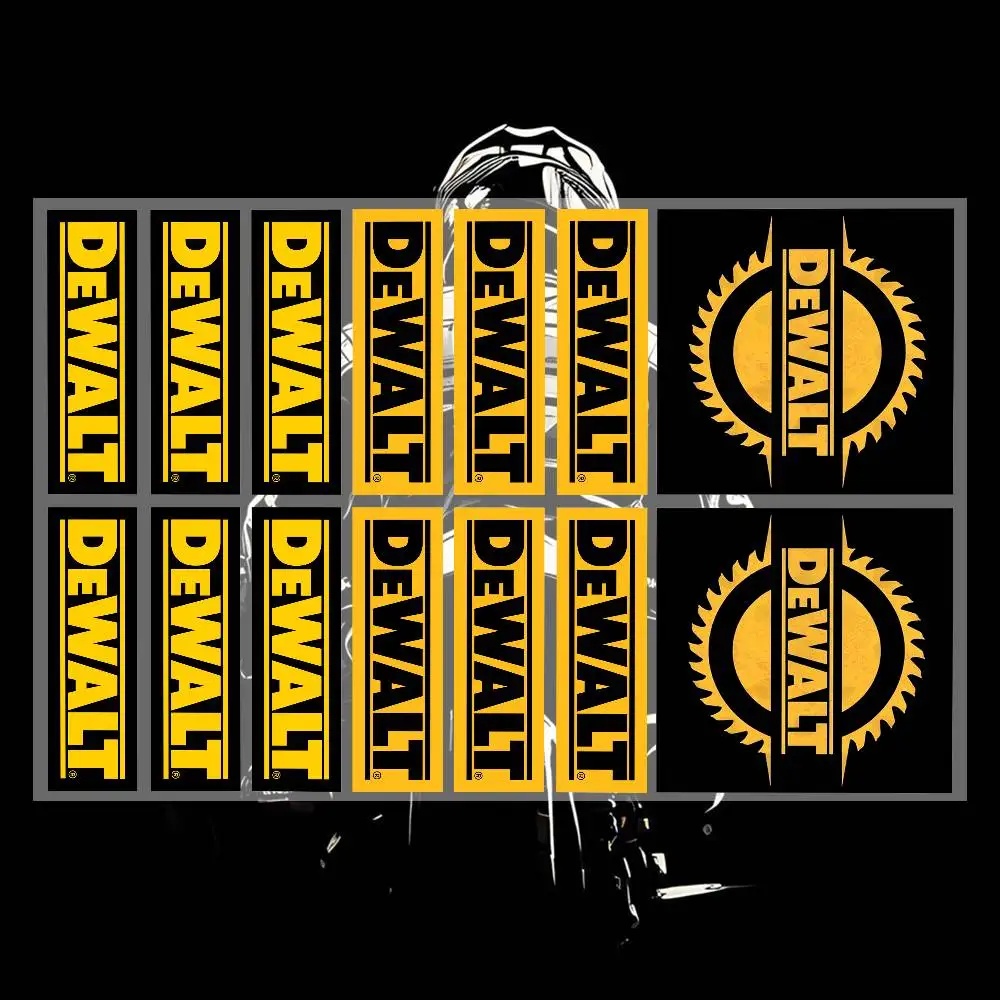High-end power tools DEWALT Japanese Motorcycle Sticker Suitable for Motorcycle Body Reflective Car Sticker Helmet Decal