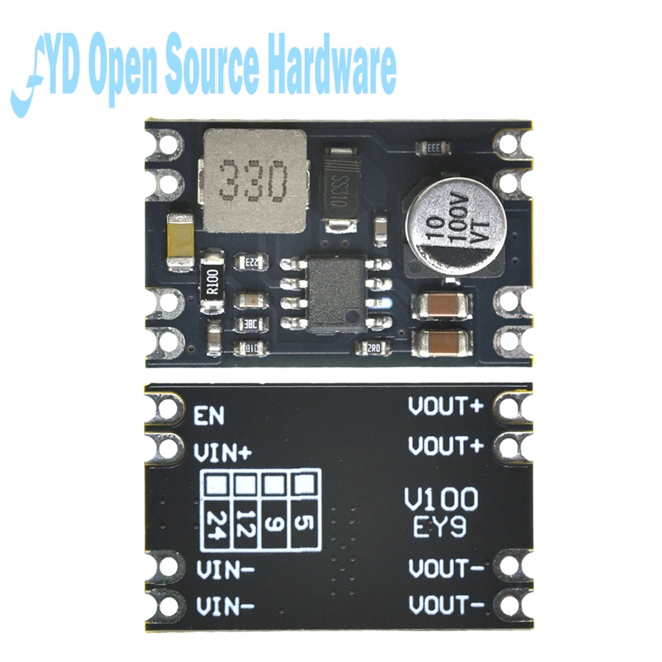 وحدة تنظيم عالية الكفاءة DC-DC 6-100 فولت إلى 3.3 فولت 5 فولت 9 فولت 12 فولت 24 فولت محول فرق الجهد لتقوم بها بنفسك وحدة الطاقة