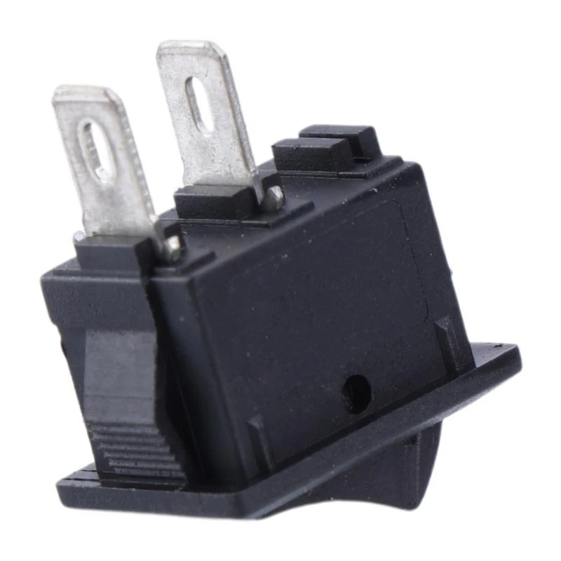 F92C Zwart Wit aan/uit Rechthoek Auto Boat-knop KCD1-2PIN 250V 3A NIEUW