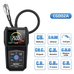 Precision Digital Combustible LCD Gas Detector Gas Station Pipeline Leak Monitor Industry Exhaust Analyzer Flexible Sensor Alarm