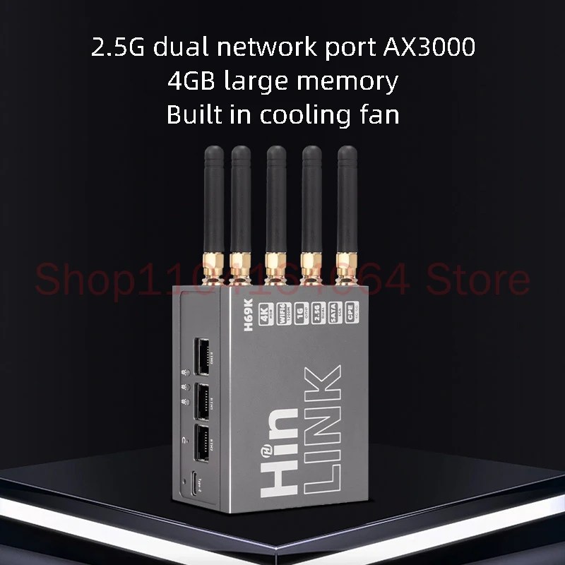 Hinlink H69K Router 5GCPE Cellular Car Wireless Soft Router Development Board Dual Band WIFI6