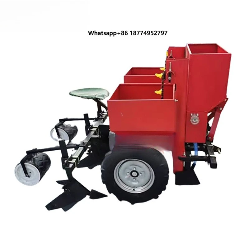 Automatic Potato Planter for Sale New Design Two Rows 25  Power Tractor Planter Cheap 2 Row Seed Planter 2 Cups 25-30 Days