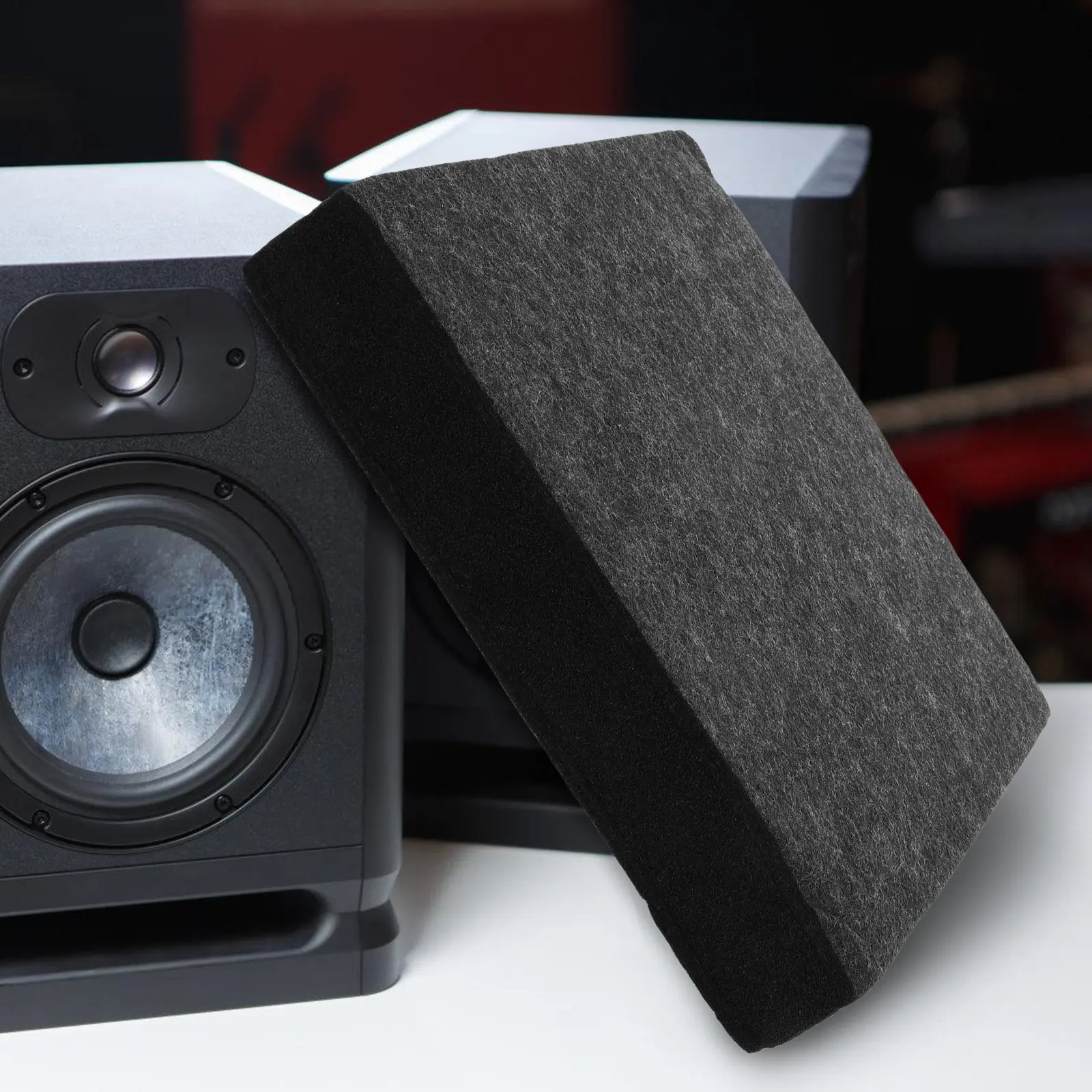 Speaker Monitor Pad Acoustic Insulation Soundproof Pads Light Gray Cushions Noise Reduction Sound Absorbing Mat Recording Studio