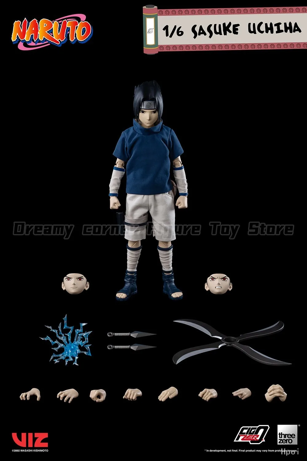 【En Stock】 Original Threezero FigZero NARUTO Uchiha Sasuke Naruto Uzumaki 1/6 figura de acción modelo regalo adorno juguete