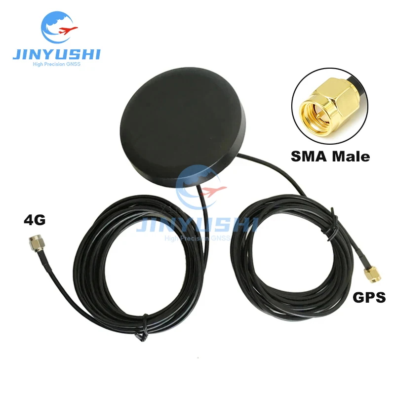 1Pcs 4G+GPS Antenna Two in One  LTE GPS Combined Antenna Outdoor Paste DTU 3m 1.5m SMA Male