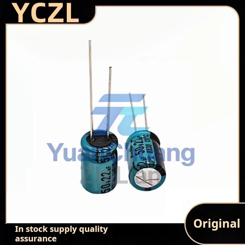20PCS new genuine 50v22uF high temperature resistant 130 degree electrolytic capacitor RX30 volume 8*11.5