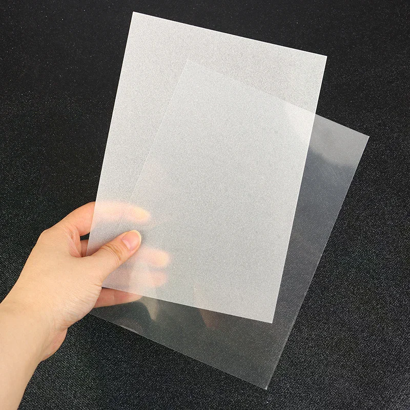 5pc Shrink Plastic Sheets Fun Thermal Heat Shrink Film Translucent Sheets Blank Shrink Art Film Paper for DIY 14.5x20cm